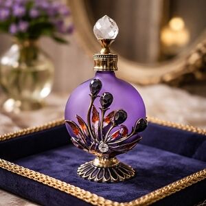 NEW, Elegant Purple Perfume Bottle
